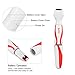 Bikini Trimmer, [Battery Included] 2 in 1 Women Shaver Waterproof Electric Razor Wet/Dry Cordless Ladyshave with Shaving and Bikini Head Perfect for Body, Face, Bikini Area (White)