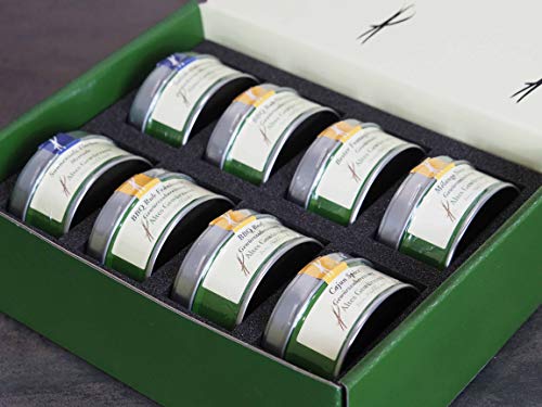 Altes Gewürzamt Gewürze Geschenk-Box Grillen - 8 Gewürzdosen - Geschenk für Männer