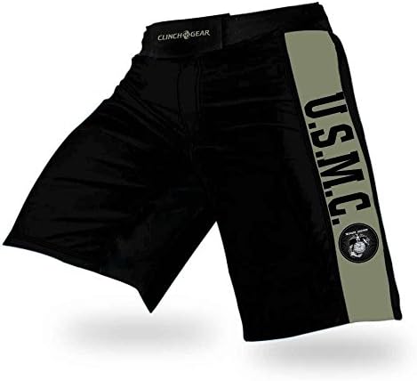 CLINCH GEAR - Pro Series - MMA Shorts WOD Shorts Fight Shorts (USMC, 40)