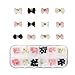 Maniology (formerly bmc) 60pc Mixed Color Acrylic Bows DIY 3D Nail Art Cabochon Stud Decoration Set-Bow Craze
