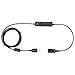 VoiceJoy USB Adapter Compatible with Any Plantronics Wired Headset with a QD and Includes Volume Control and Mute Functionality (Connect Headset to PC, Laptop and Softphones)
