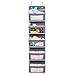 Magicfly Over the Door Organizer with 5 Large Pocket Clear Windows Wall Hanging Storage for Pantry Baby Nursery Bathroom Closet Dorm, Grey