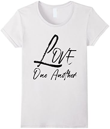 Womens Love One Another Soft T-Shirt (Men/Women/Youth Sizes) Small White