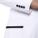 Ferrecci 38L Jersey BOY White & Black Slim Fit Tuxedo Blazer