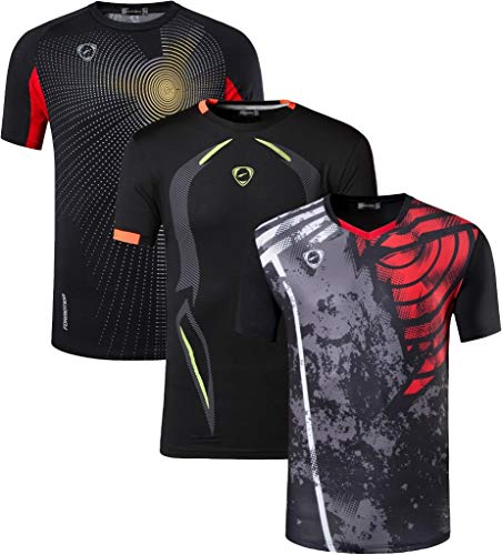 Sportides Boy's Quick Dry Active Sport Short Sleeve Breathable T-Shirt Tee Top LBS702_MixPackB_L