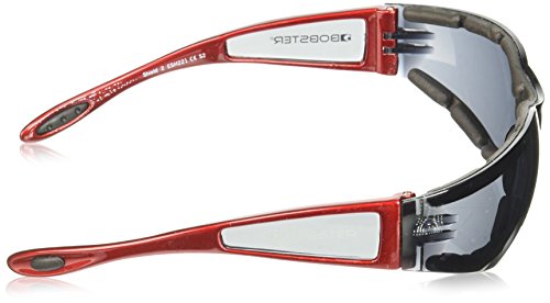 Bobster ESH221 Shield Sport Sunglasses,Red Frame/Smoked Lens,one size