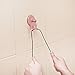 Sparkling Shower Squeegee - Rose Gold Wiper Tool with Matching Suction Cup Hanger - Strong Flexible 10