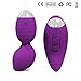 G-spot Bullet Vibrators Adult Sex Toys Remote Control Vibrating Silicone Vibe Egg Vaginal Massager for Women Sexual Wellness - Dual 10 Speed Waterproof USB Rechargeable Discreet Packaging (Purple)