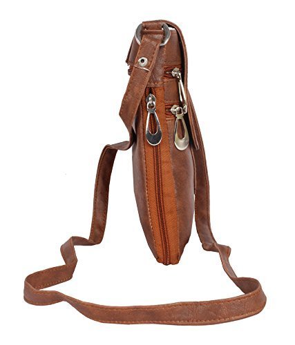 awesome fashions women's sling bag(tan,af050)