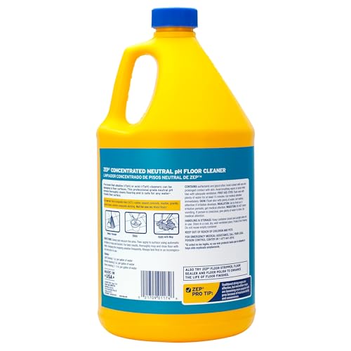 ZEP NEUTRAL PH INDUSTRIAL FLOOR CLEANER – 1 GALLON – ZUNEUT128 – CONCENTRATED PRO TRUSTED ALL-PURPOSE FLOOR CLEANER