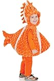 Underwraps Baby's Big Mouth Clown Fish Belly-Babies, Orange/White, X-Large