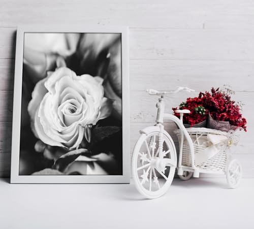 Histarzeda A4 Picture Frame - 21 x 29.7 cm, White DIN A4 Picture Frame with Acrylic Glass for Photo Gallery - Horizontal or Vertical Wall Mount Frame for Home, Office