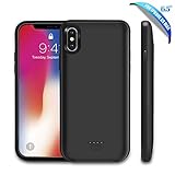 Elebase iPhone Xs Max Battery Case,Portable External Rechargeable Power Charger Case,5000mAh Protective Backup Charging Case Pack for Apple iPhone Xs Max 6.5 Inch 2018 (Black)