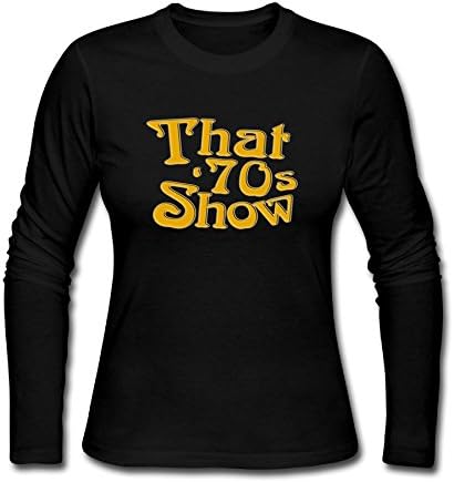 Women's Long Neck Sleeve That Is 70s Show.png Cotton Shirt SizeKey1 Black