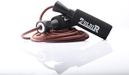 Zoldir Leather Jump Rope Skipping Ropes for Exercise, Crossfit and Speed Skip Training Best Jumping Rope for Cardio Fitness