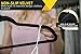 The Original GRIP MASTER Non Slip 50-Pack Thin Velvet Suit Hangers, 360 Degree Swivel Hooks, Heavy Duty, Black