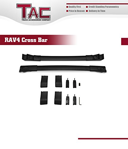 TAC Aluminum Cross Bars Fit 2013-2018 Toyota RAV4 with Lock System Best for Roof Top Rail Rack Snowboard Kayak Canoe Luggage Carrier