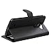 LG G3 Case, Abacus24-7 Wallet with Flip Cover and Stand, Black