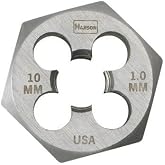 High Carbon Steel Metric Hexagon Dies - die 8mm-1.25 1 hex carde