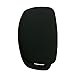 2Pcs Coolbestda Rubber 4buttons Flip Key Fob Remote Skin Cover Protector Keyless Entry Case for Hyundai Sonata Santa Fe Tucson Black