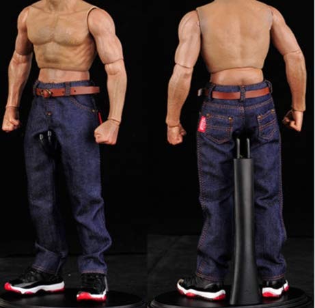 Studio one 1/6 Scale Male Clothes Classic Denim Trousers Man Jeans Pants for 12 Inch Action Figures Models Doll &Cloth for Ken Doll