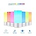 SOLLED LED Table Lamp, Sensor Touch Bedside Lamp, Dimmable Warm White Night Light, RGB Color Changing Modern Desk Lamp Nightstand Lamp For Bedroom, Plug-in