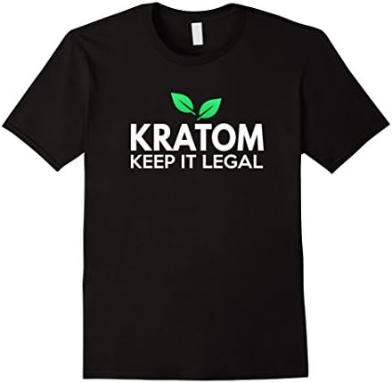 Men's Kratom Keep It Legal T Shirt Large Black