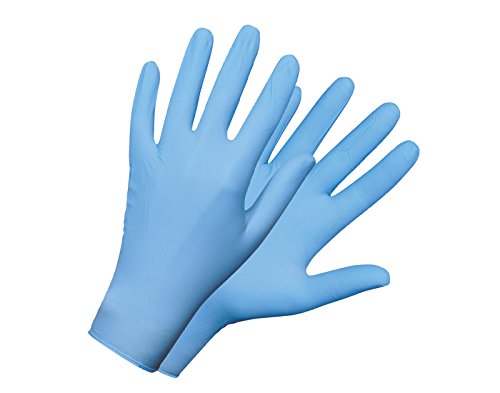 Rostaing gd21t09 End Disposable Nitrile Chemical Resistant Gloves (Pack of 100, Blue, 09, Set of 100 Pieces