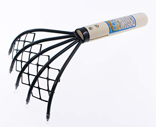 OTSUMAMI TOKYO Japanese Ninja Claw Rake Cultivator and Tiller, 9.5 Inches, 5 Tines, Beautiful White Wood Handle, Light and Easy to Hold (with net) - Thumbnail 5