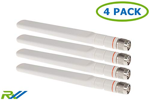 Cisco Compatible 2.4-GHz / 5-GHz Dual-Band (RP-TNC) AIRONET Antenna (White) (4PACK)