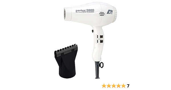 Amazon.com: Parlux 3800 - Secador de pelo de cerámica y iónico, color  blanco y blanco : Belleza y Cuidado Personal