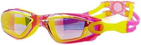 Children's swimming goggles Waterproof and anti-fog Boys Girls Electro-plated glasses UV protection Adjustable buckle Suitable for children 4-12 years old