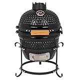 13" Round Ceramic Charcoal Grills, Outdoor Kamado