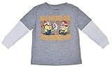 Minion Toddler Infant Boys T-Shirt Firefighter Bee-do Print Long Sleeve Tee (2T)