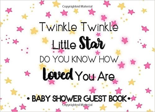 twinkle twinkle little star guest book
