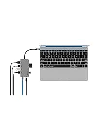 USB C Hub, biziowl 8 in 1 Combo, tipo C puerto de carga de 100 W, 3 puertos USB 3.0, puerto Gigabit Ethernet, 4 K salida HDMI, SD Micro Lector de tarjetas para MacBook, MacBook Pro, pixelbook, Gris espacial Samll
