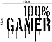 DNVEN Gamer Wall Decals Sports Series Vinyl Lettering Poster Handmade Teens Boys Room Decor Playroom Vinyl Wall Stickers Video Games Quotes 26 inches x 22 inches
