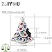 ZIYOU 925 Sterling Silver Festive Christmas Tree Bead with Colorful Crystal Fit for European Charms Bracelets