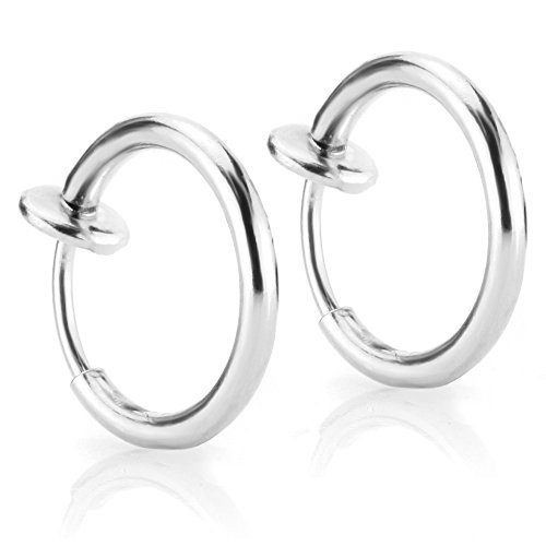 Clip On Hoop Earrings Fake Earrings NonPiercing Spring