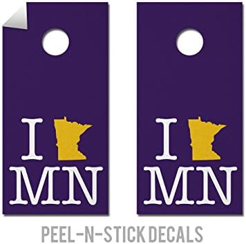 Minnesota Football State Pride - Cornhole Crew - ACA Regulation Size Cornhole Board Decals
