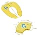 Gimars Nonslip Silicone Pads Portable Folding Travel Baby Toddler Potty Training Seat Cover with Carry Bag for Kids, Yellow
