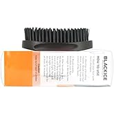 Black Ice Magic Wave 5.25'' Curved Palm Brush Hard Premium Boar by Black Ice