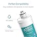 AQUA CREST H-104 Under Sink Water Filter, Replacement Cartridge for Everpure H-104, EF-3000, PBS-400, OW200L, 6TO-BW, MR-100, MR-225, EV9262-71, EV9612-11, EF9857-00, EF9857-50, EV9270-86, EV9619-01
