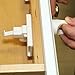 QDOS SureCatch Adhesive Magnetic Cabinet Lock | 4 Locks + 1 Key | White - Perfect Installation the FIRST time - No Removing Drawers! No Drilling! No Tools Required! Only for Standard Framed Cabinets