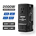 TryAce 2000W Worldwide Travel Converter and Adapter for Hair Dryer/Phones/Laptop,Set Down Voltage 220V to 110V International Voltage Converter, All in One Plug Adapter
