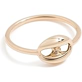 Zoe Chicco Women's 14k Gold Single Large Puffed Mariner Link Ring, Gold, 6