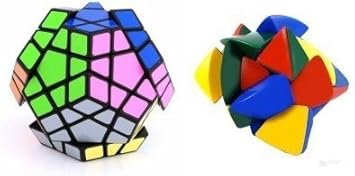 Mayatras Combo of Shengshou Master Pyramorphix & Megaminx Black Speed Cube