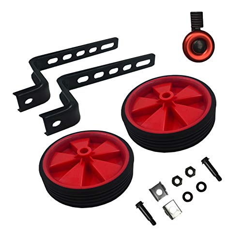 HUWAY Training Wheels for Children's Bicycle stabiliser (for 14 16 18 20 inch Bike) (red) - Thumbnail 4