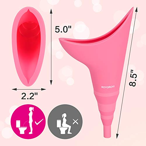 ROYOROYI Female Urination Device Portable Female Urinal Allows Women