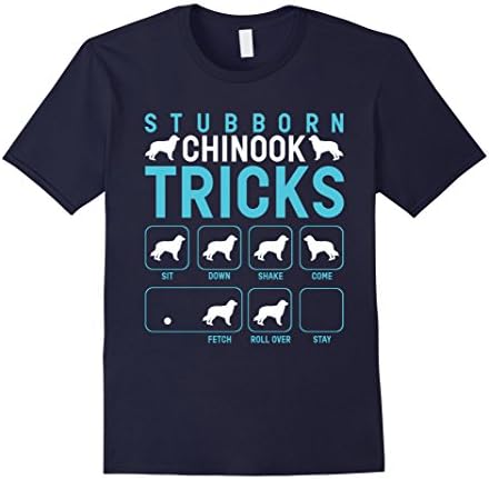 Mens Stubborn Chinook Tricks T-Shirt XL Navy